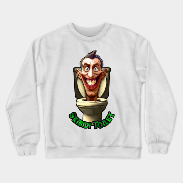 Skibidi Toilet: Modern and Terrifying Design Crewneck Sweatshirt by Silurostudio